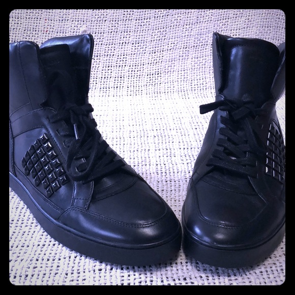michael kors boots mens black